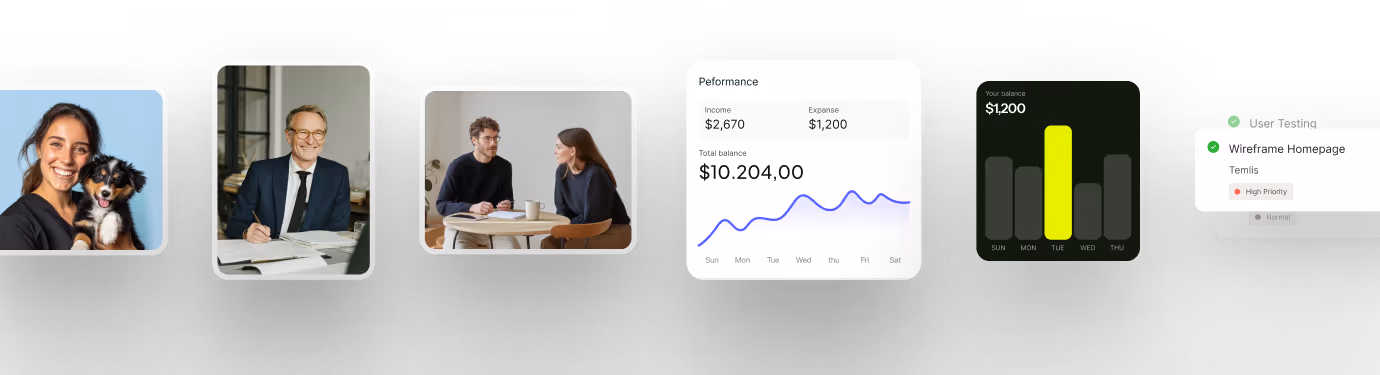 Curated images & widgets